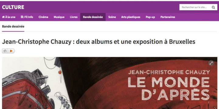 Article sur RTBF.be : Jean-Christophe Chauzy