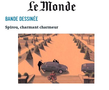 « Spirou, charmant charmeur » dans Le Monde du 17/01/21