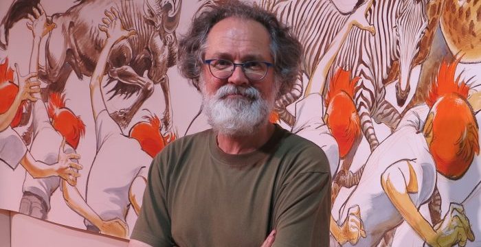 ActuaBD interview Frank Pé dans le cadre de l&rsquo;exposition chez Champaka