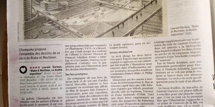 La Libre 14/01/26 : « La double exposition » de Laurent Durieux